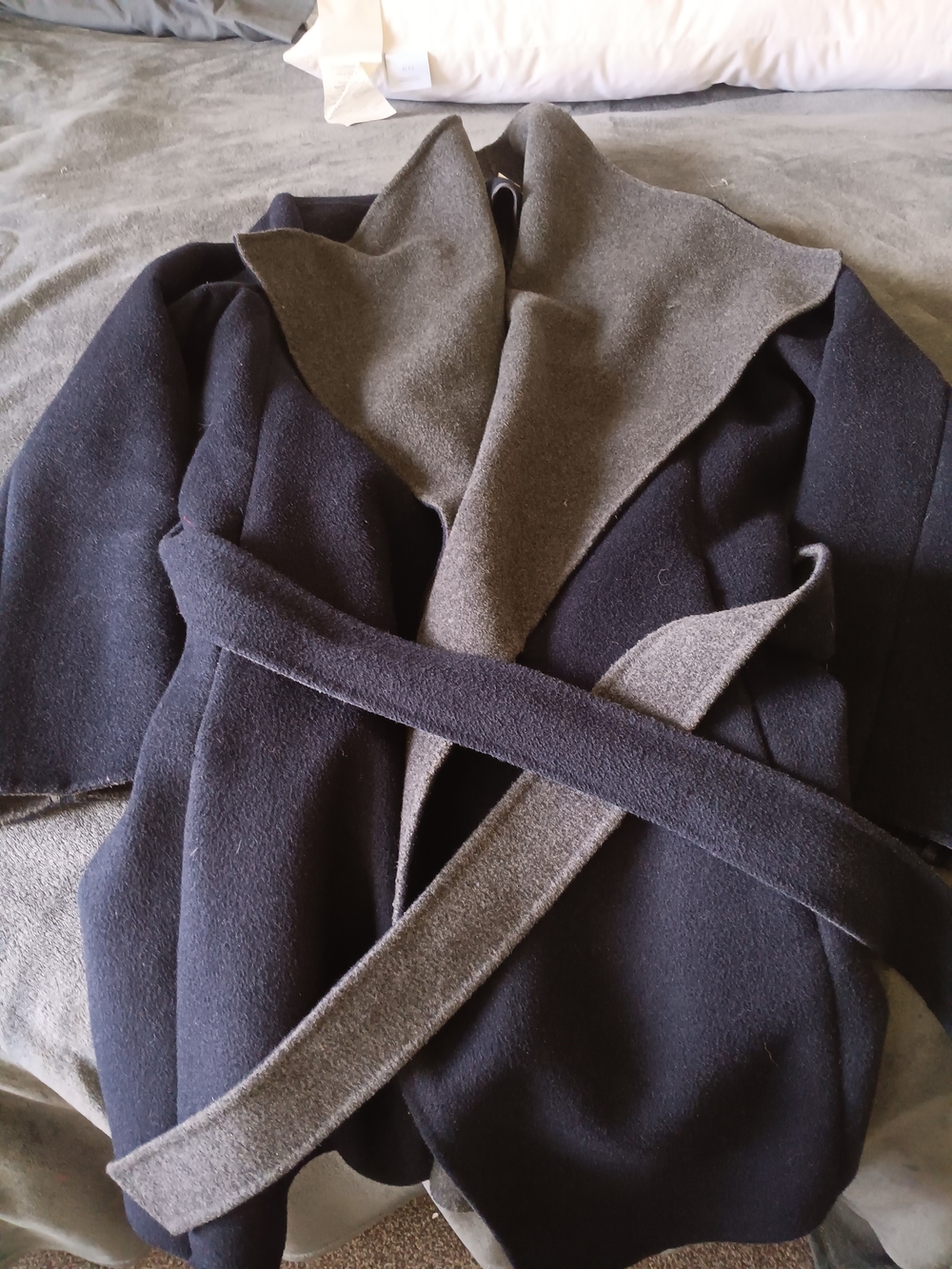 Michael Kors  Black and Gray Trench Coat